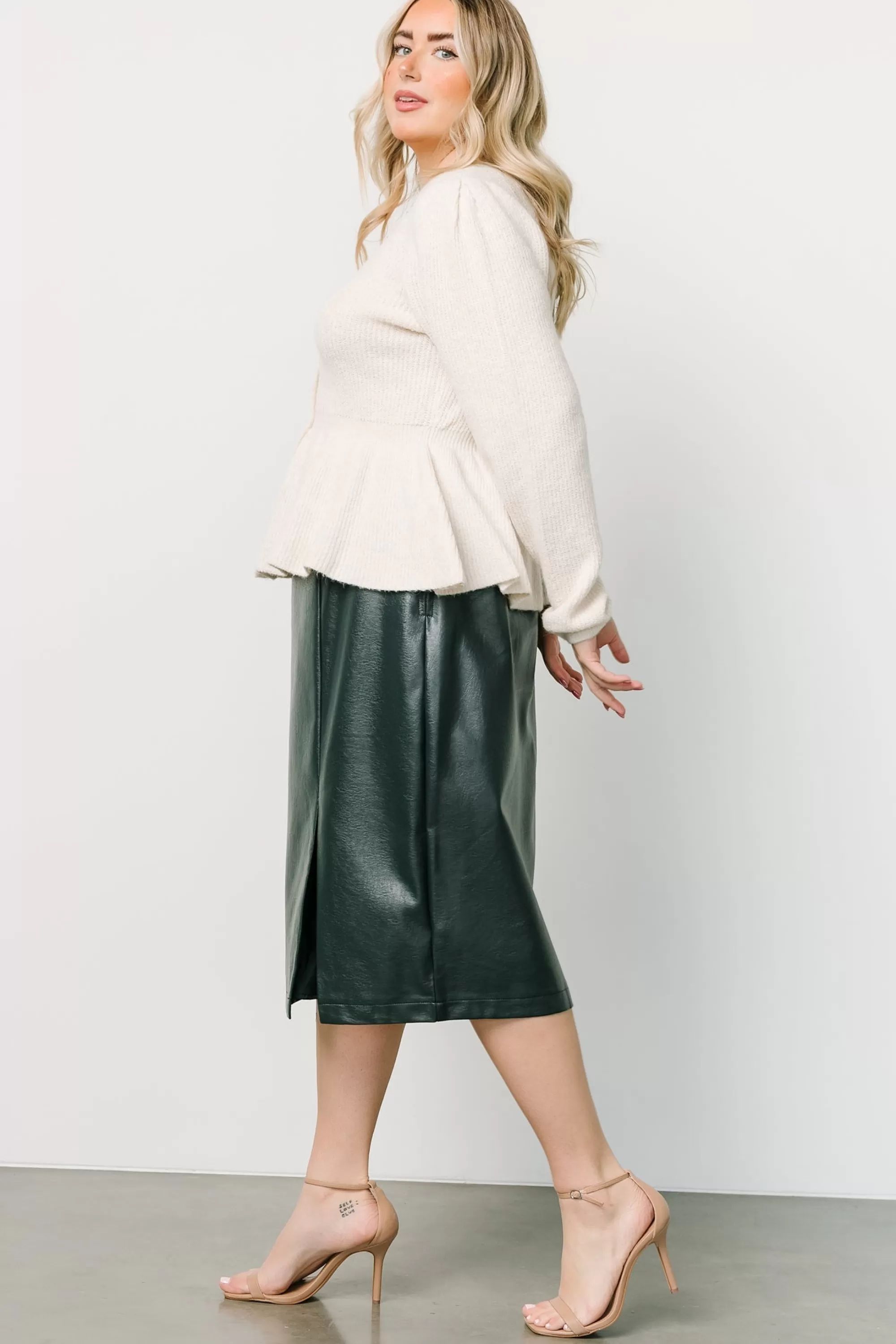 Baltic Born skirts | Montague Vegan Leather Skirt | Pine