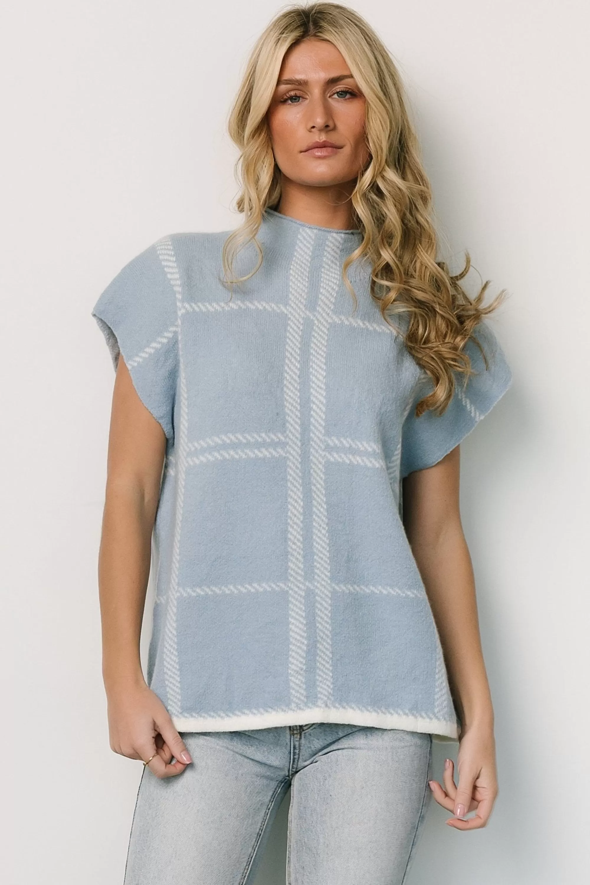 Baltic Born sweaters | Nola Sweater Top | Light Blue