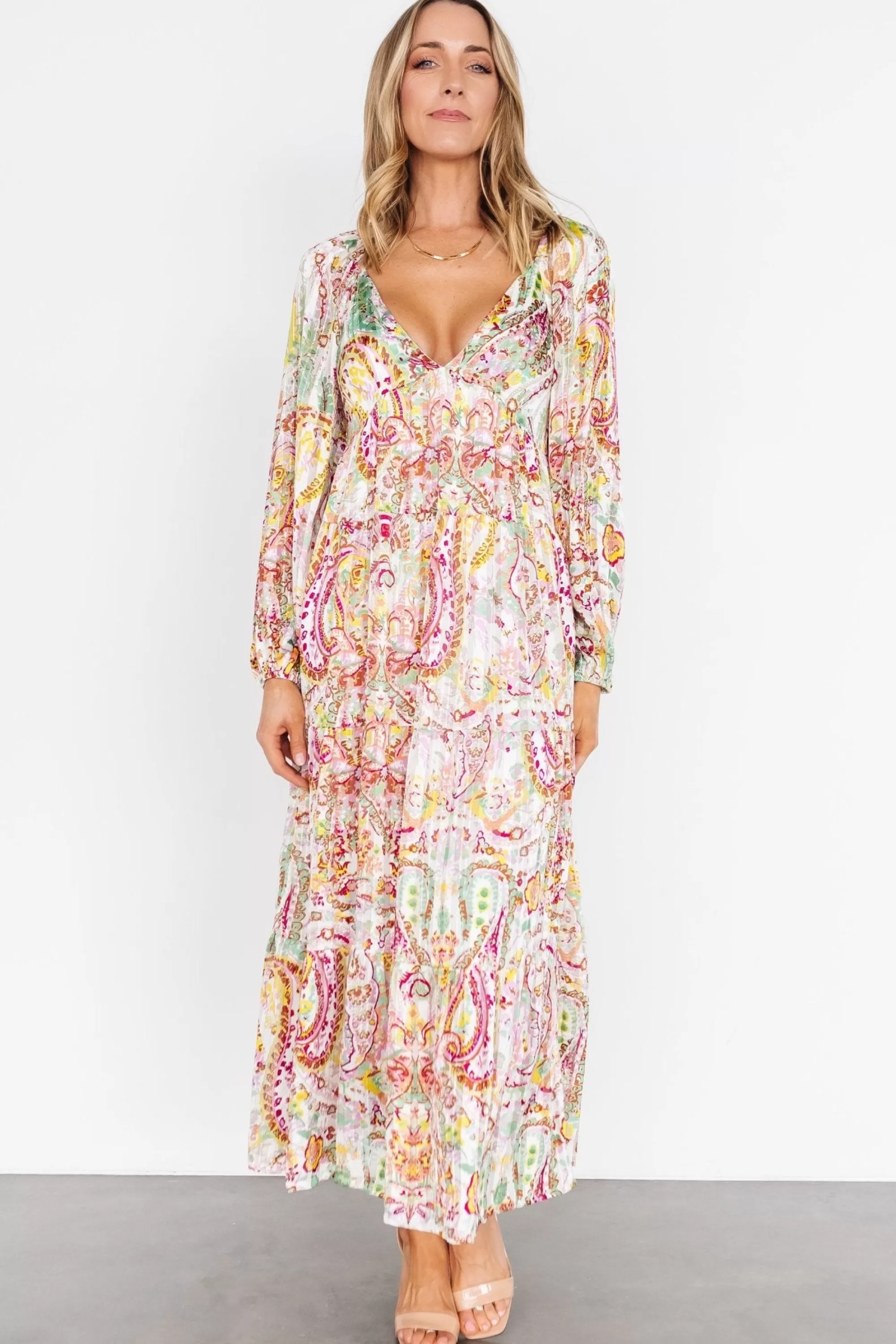 Baltic Born bump friendly | Ophelia Maxi Dress | Multi Print