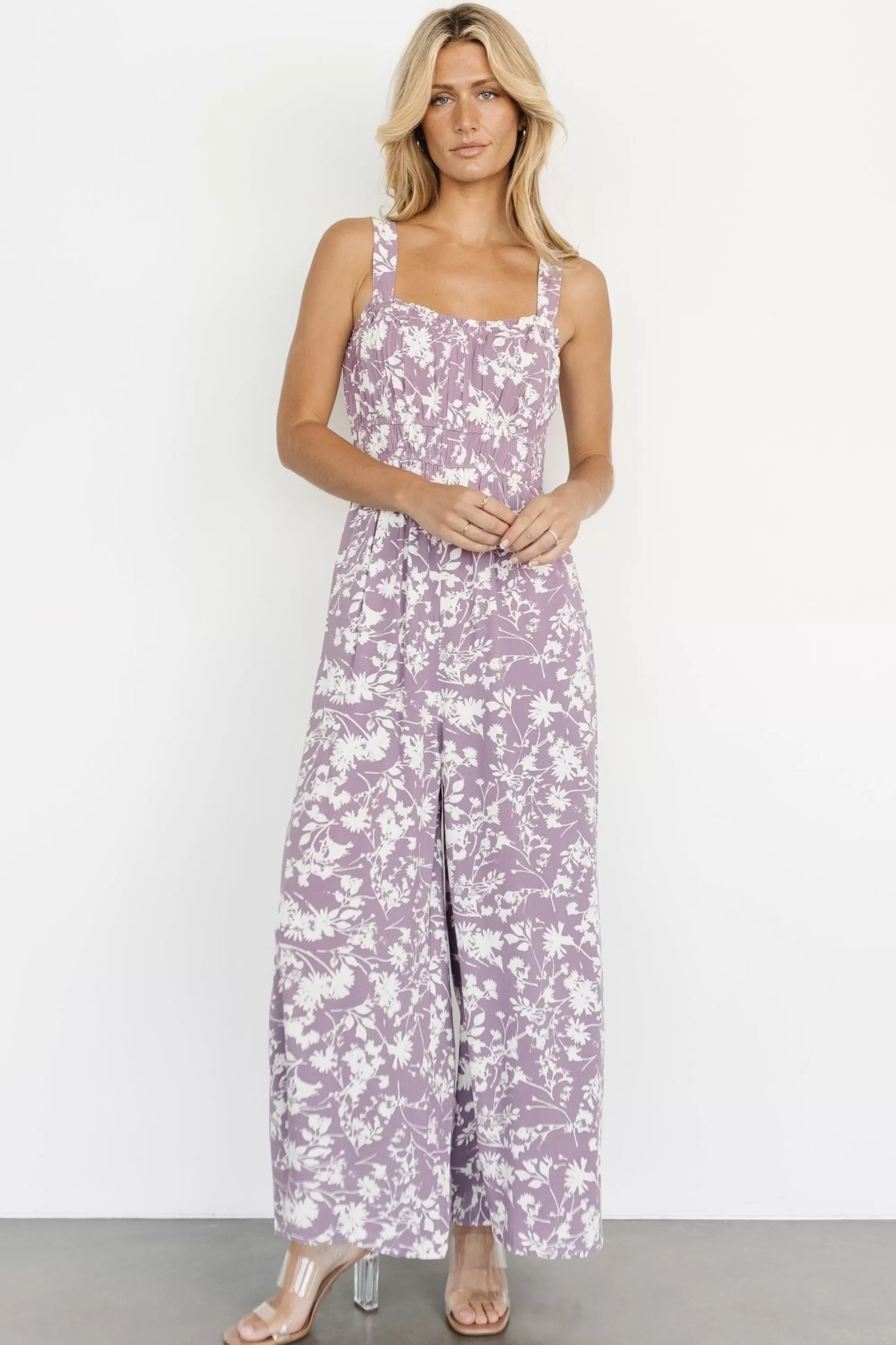 Baltic Born JUMPSUITS + ROMPERS | Palisades Tank Jumpsuit | Lavender Print