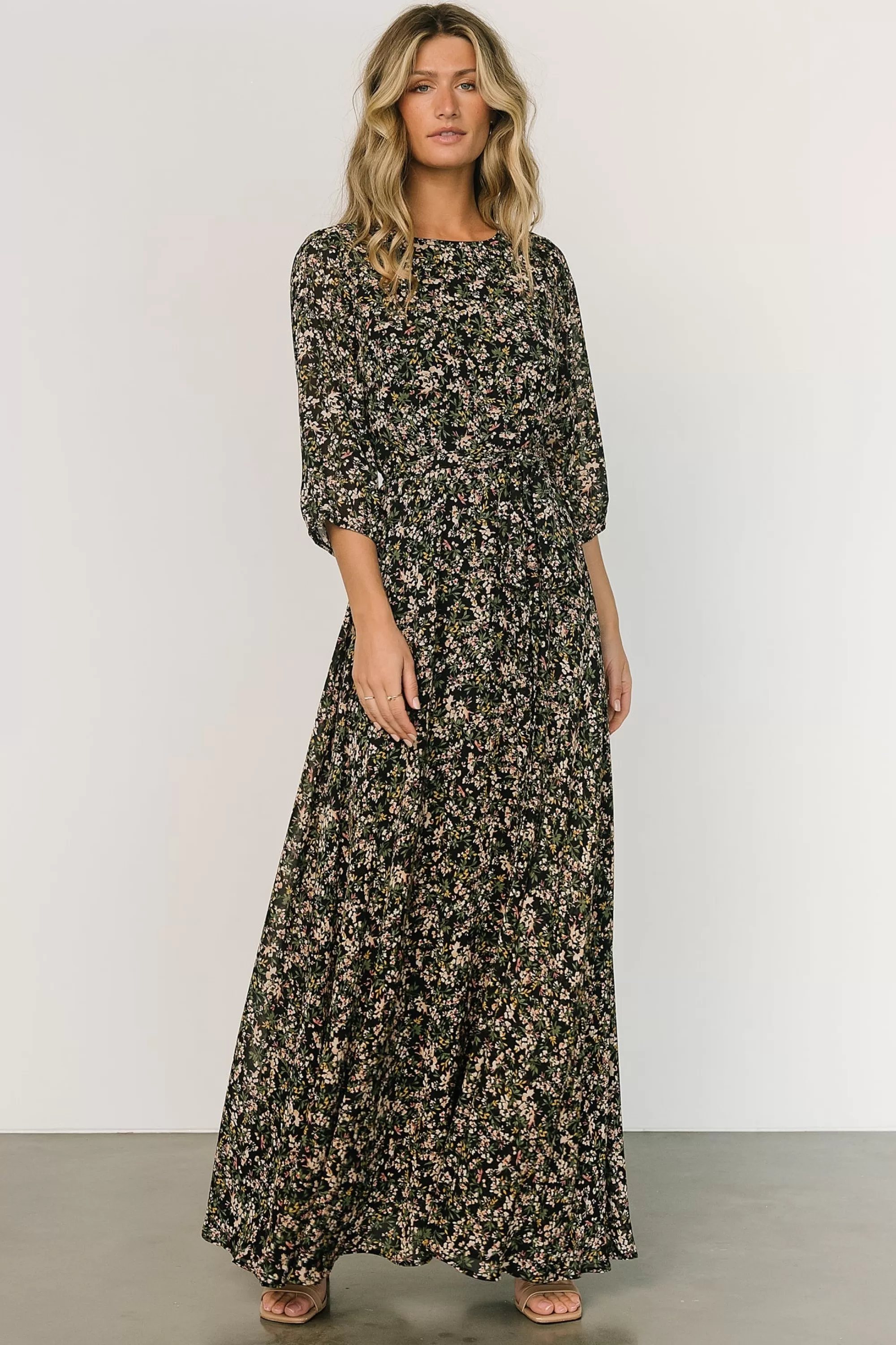 Baltic Born DRESSES | maxi dresses | Rebecca Maxi Dress | Black Floral