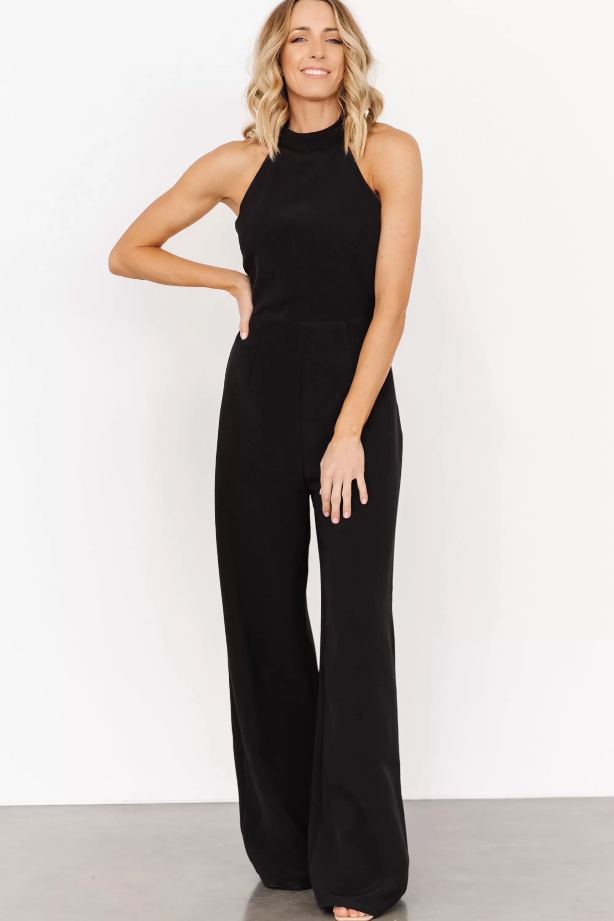 Baltic Born JUMPSUITS + ROMPERS | Romeo Halter Jumpsuit | Black