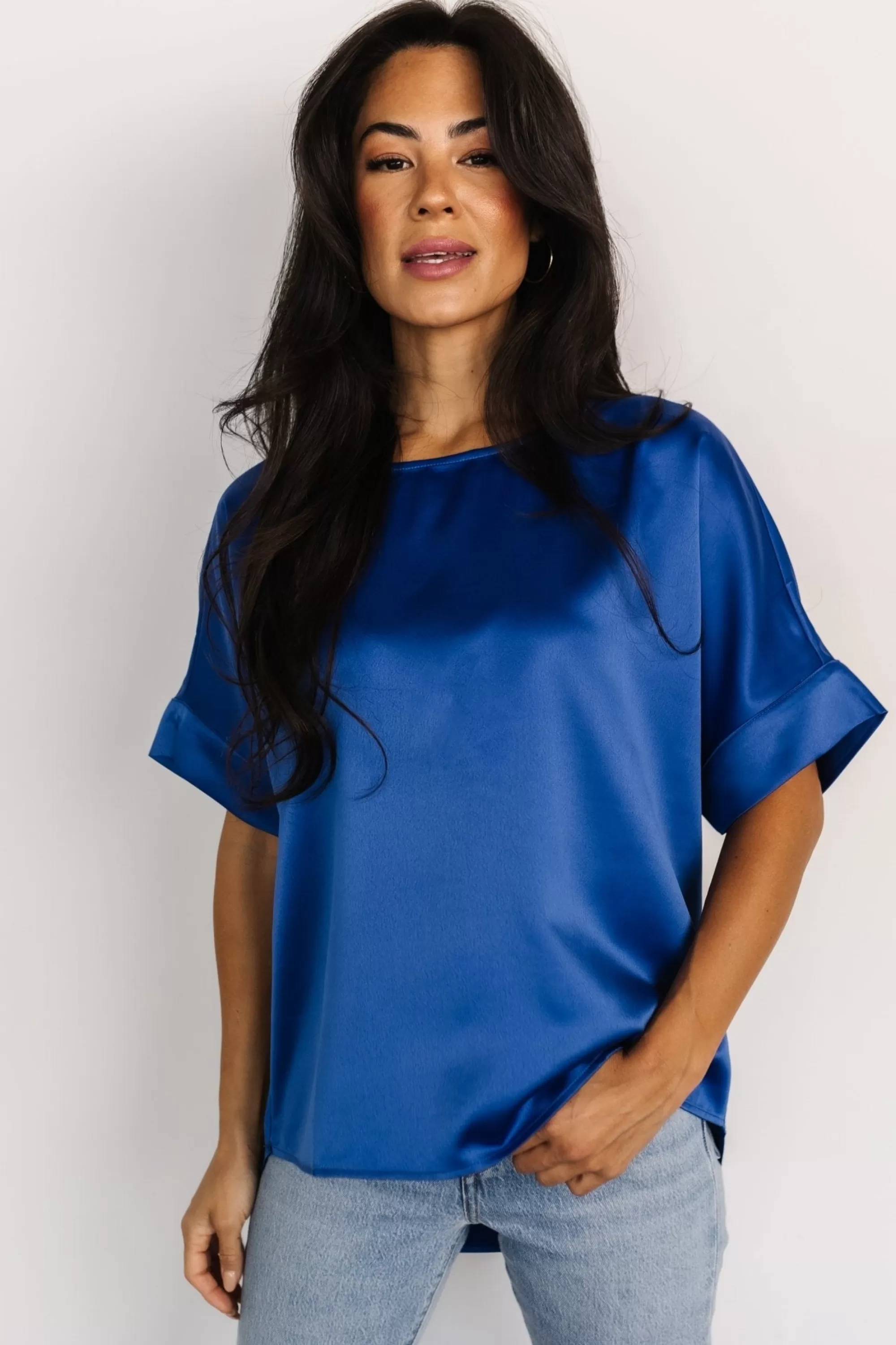 Baltic Born COMING SOON | Rory Satin Top | Cobalt