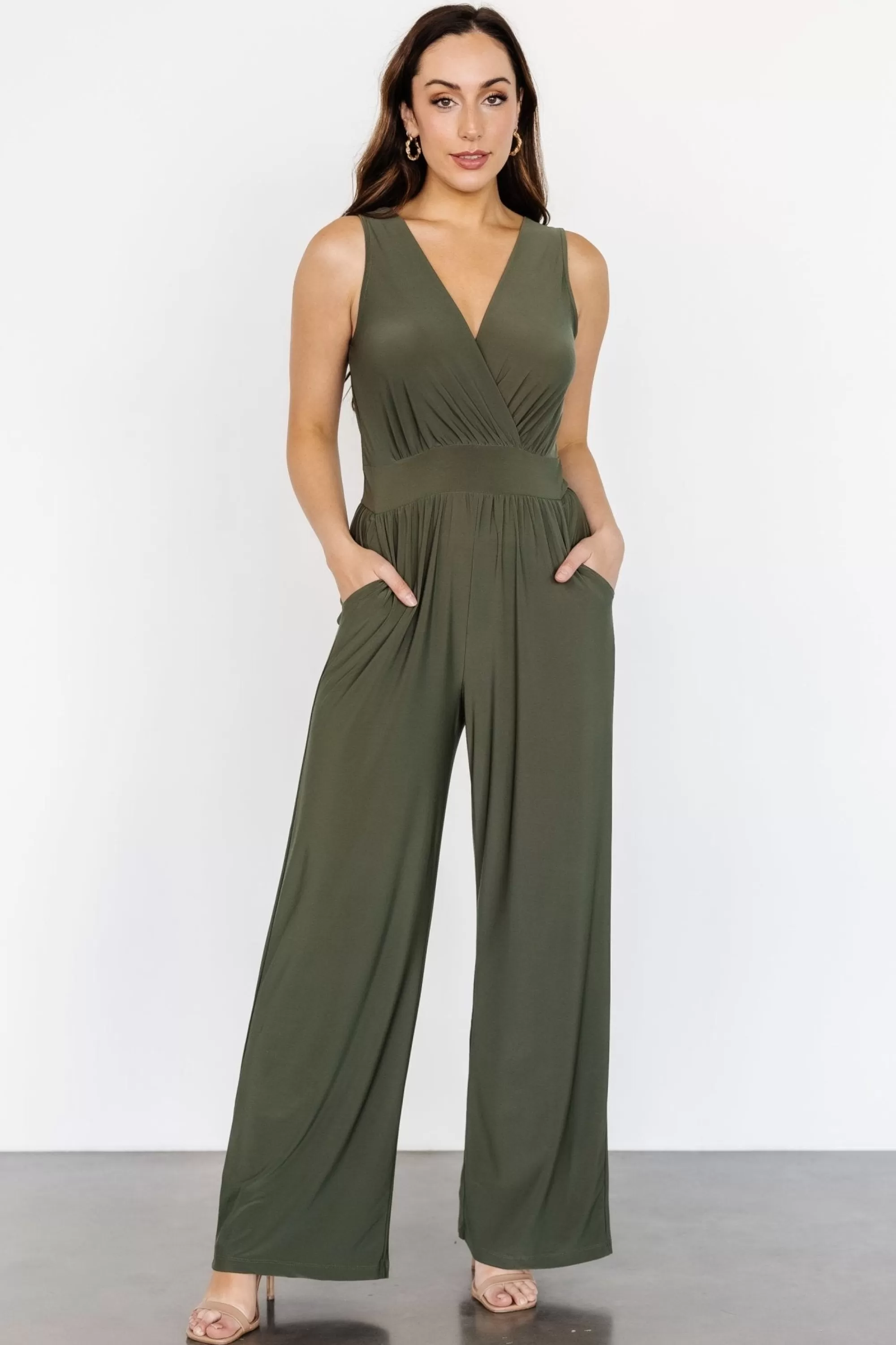 Baltic Born JUMPSUITS + ROMPERS | Rudie Sleeveless Jumpsuit | Olive