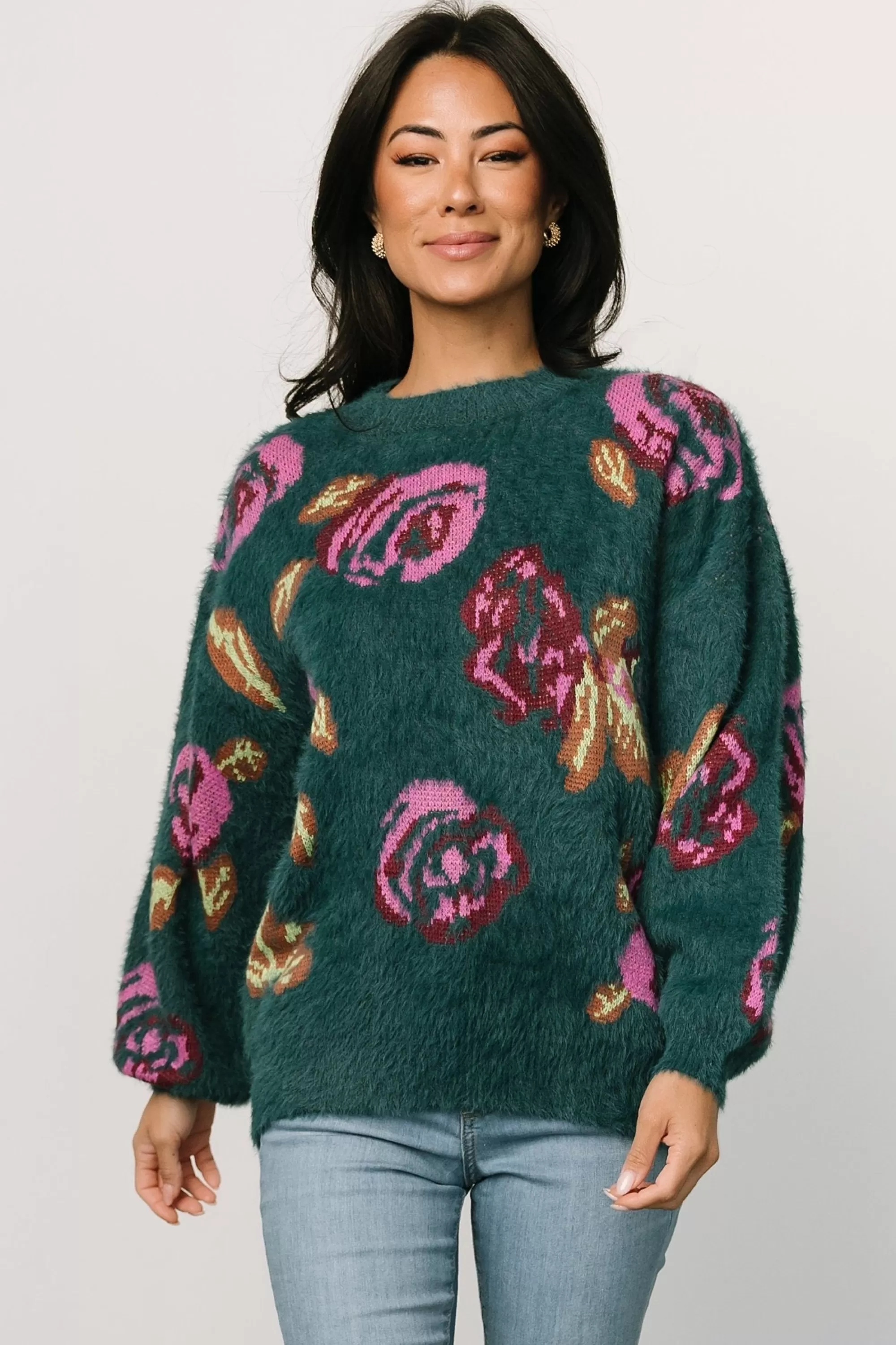 Baltic Born sweaters | Ryder Sweater | Jade Multi Floral