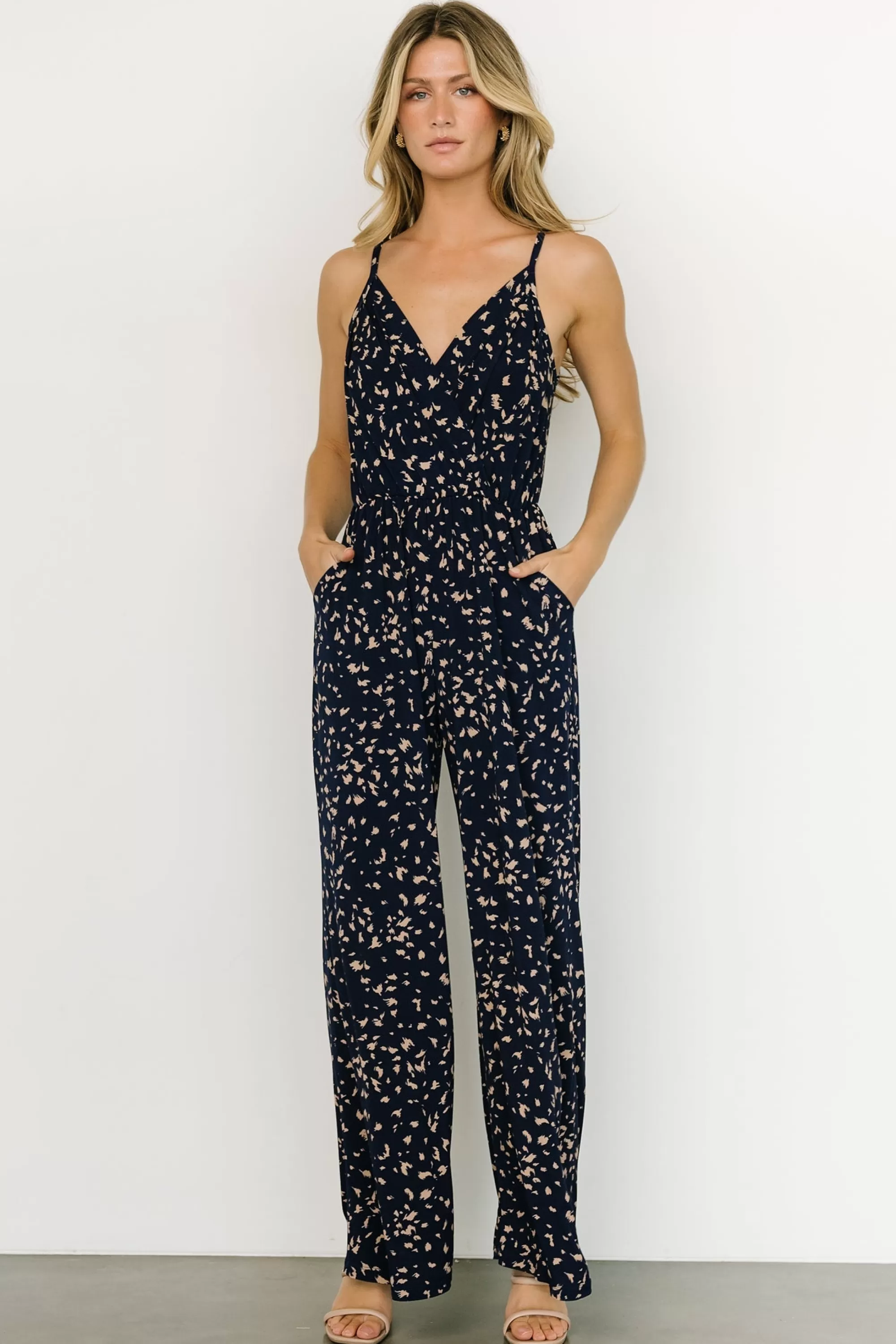 Baltic Born JUMPSUITS + ROMPERS | EXTENDED SIZING | Sade Jumpsuit | Navy Print