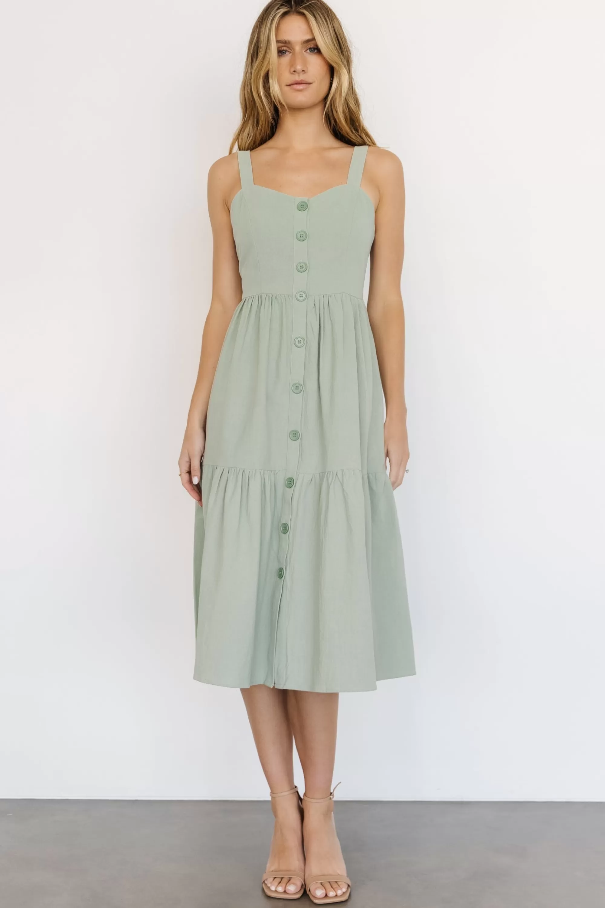 Baltic Born midi dresses | Sammy Tank Midi Dress | Sage