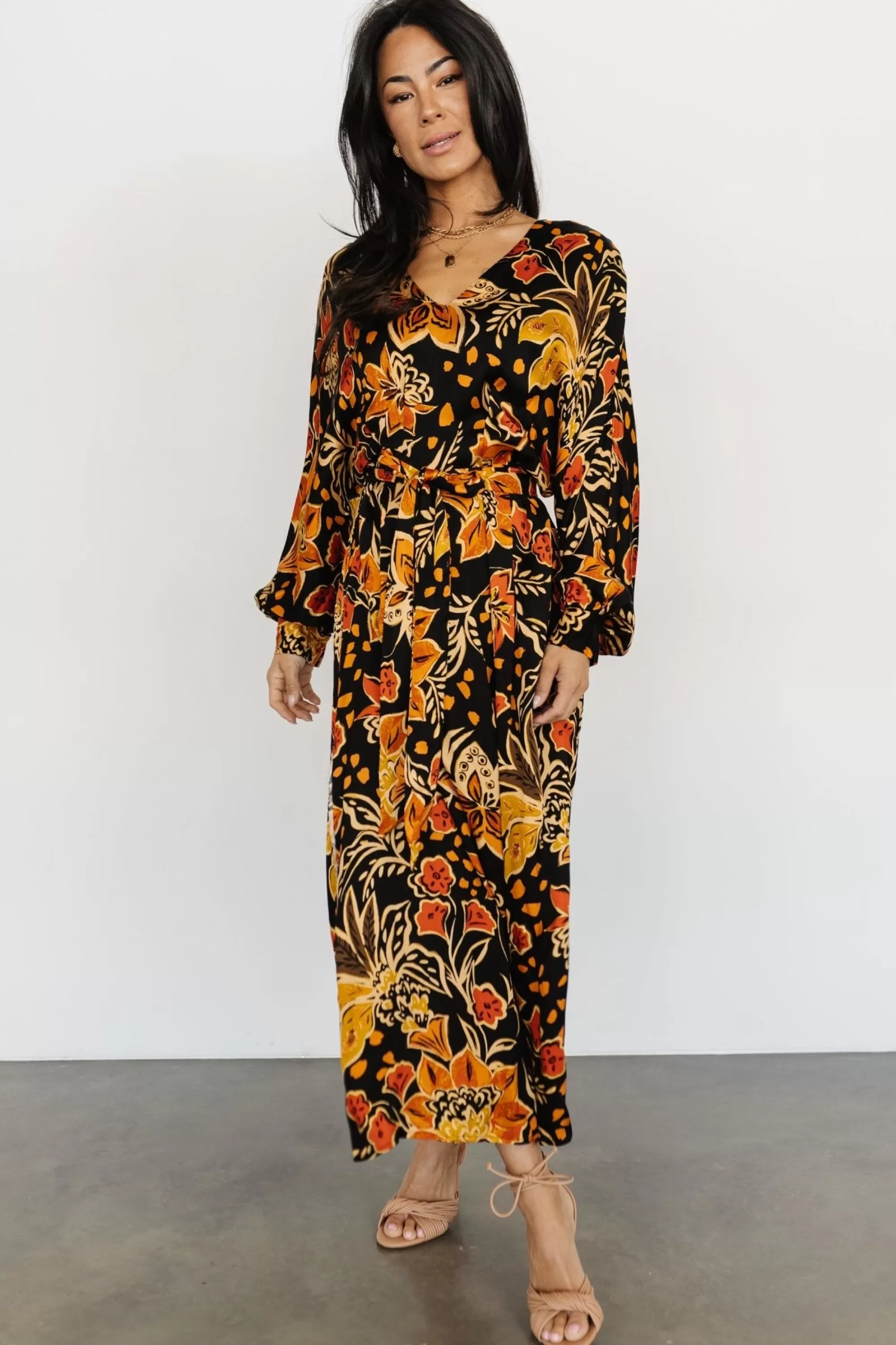 Baltic Born SALE | Sarabi Maxi Dress | Black Multi