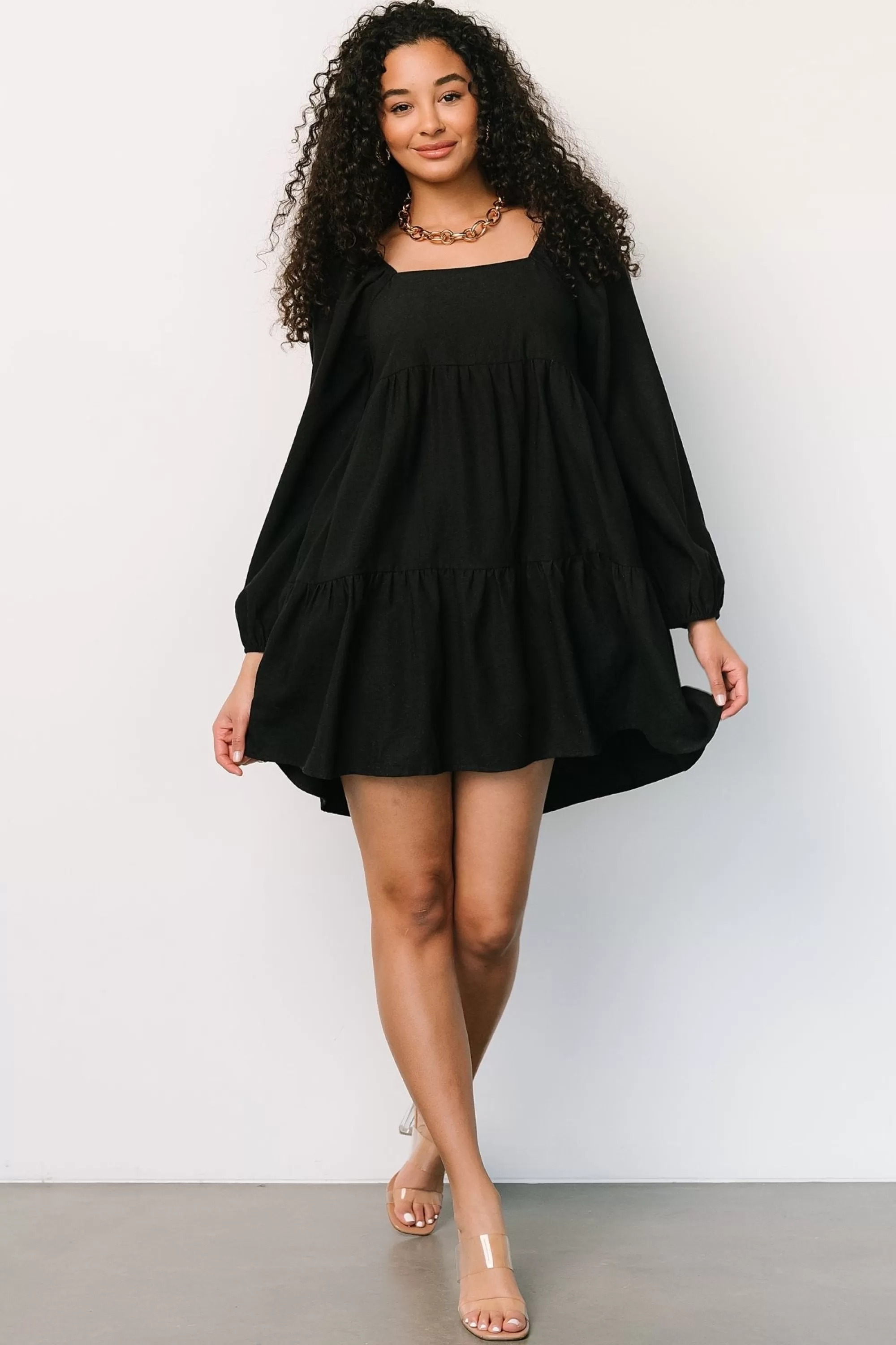 Baltic Born short dresses | Selena Tiered Mini Dress | Black