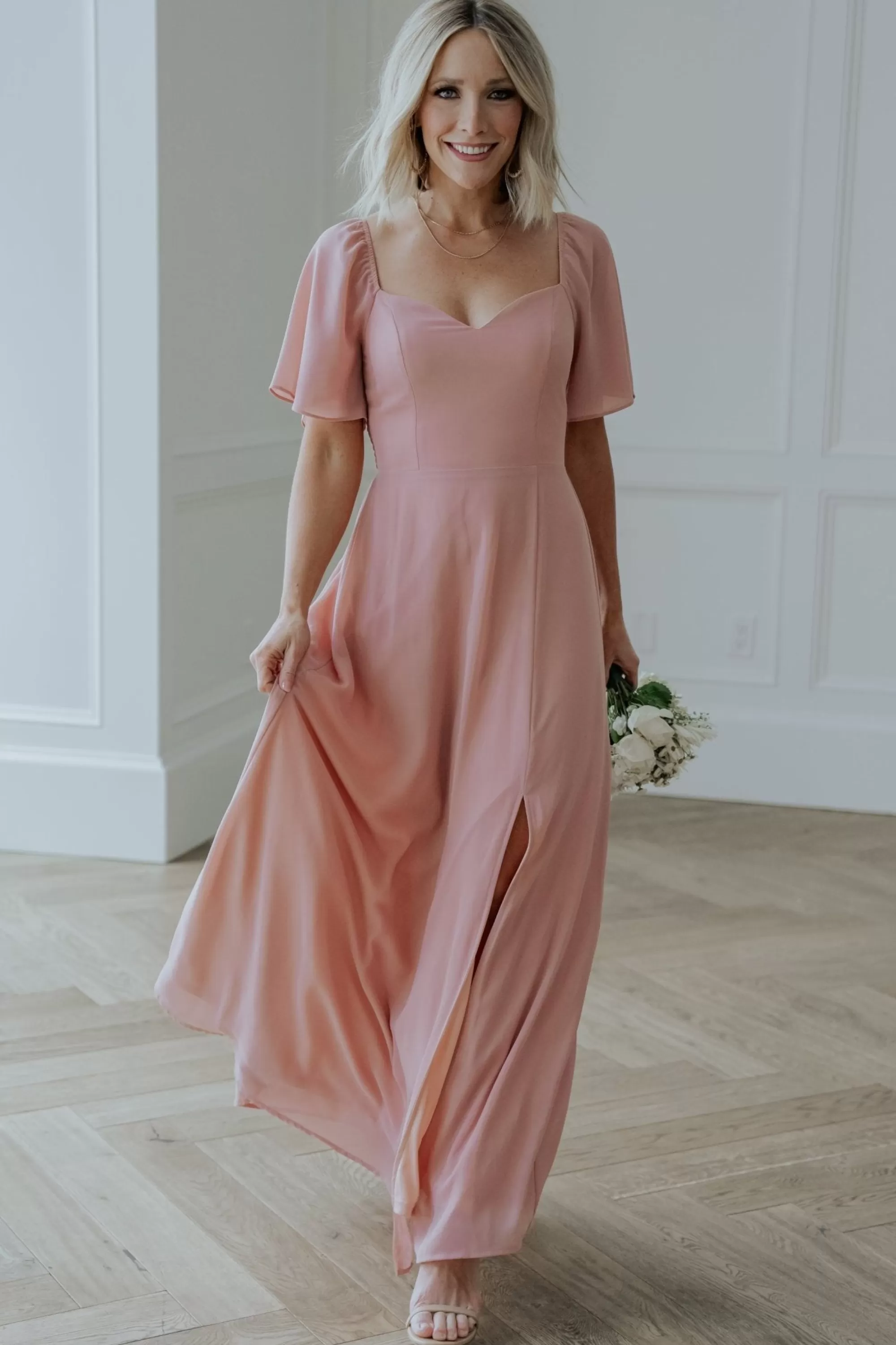 Baltic Born WEDDING SUITE | wedding guest | Sierra Sweetheart Maxi Dress | Blush