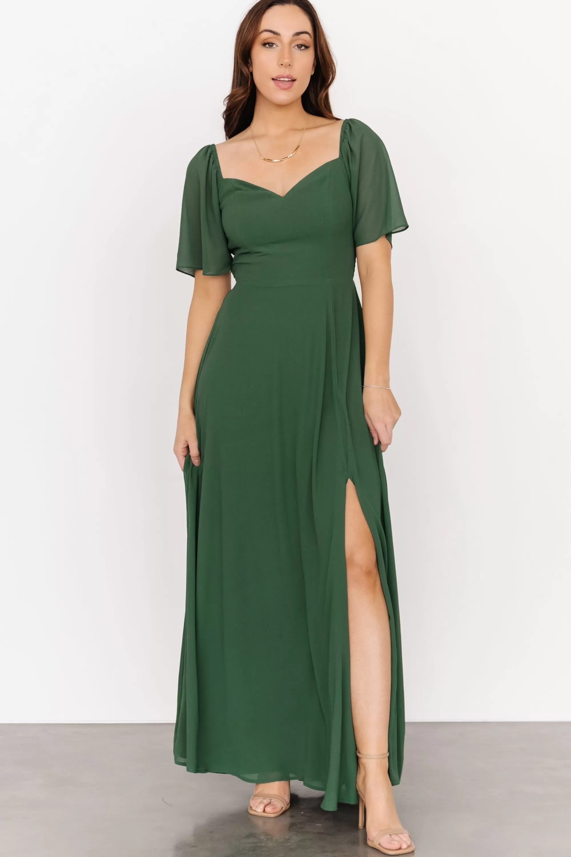 Baltic Born WEDDING SUITE | wedding guest | Sierra Sweetheart Maxi Dress | Evergreen