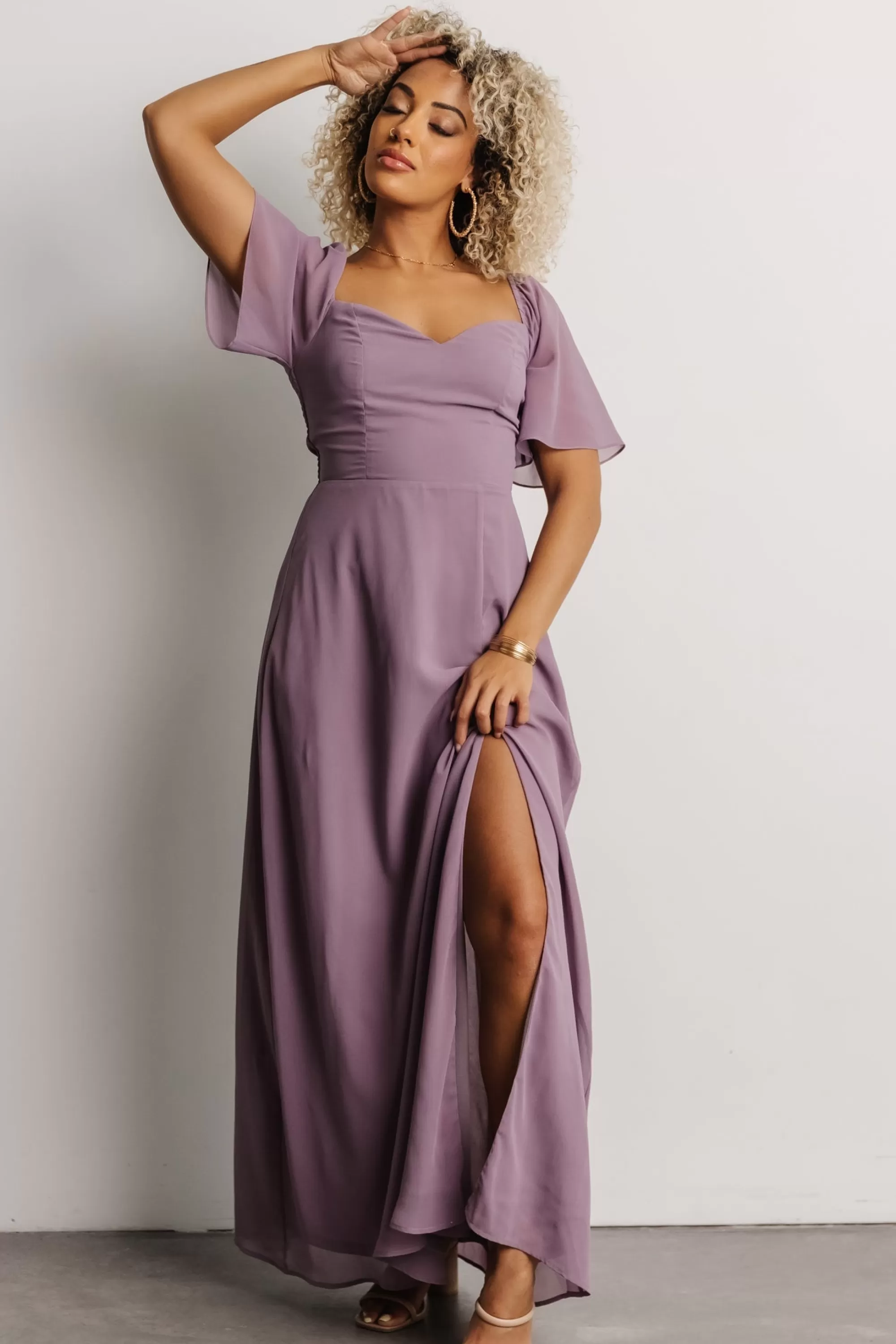 Baltic Born WEDDING SUITE | wedding guest | Sierra Sweetheart Maxi Dress | Lilac