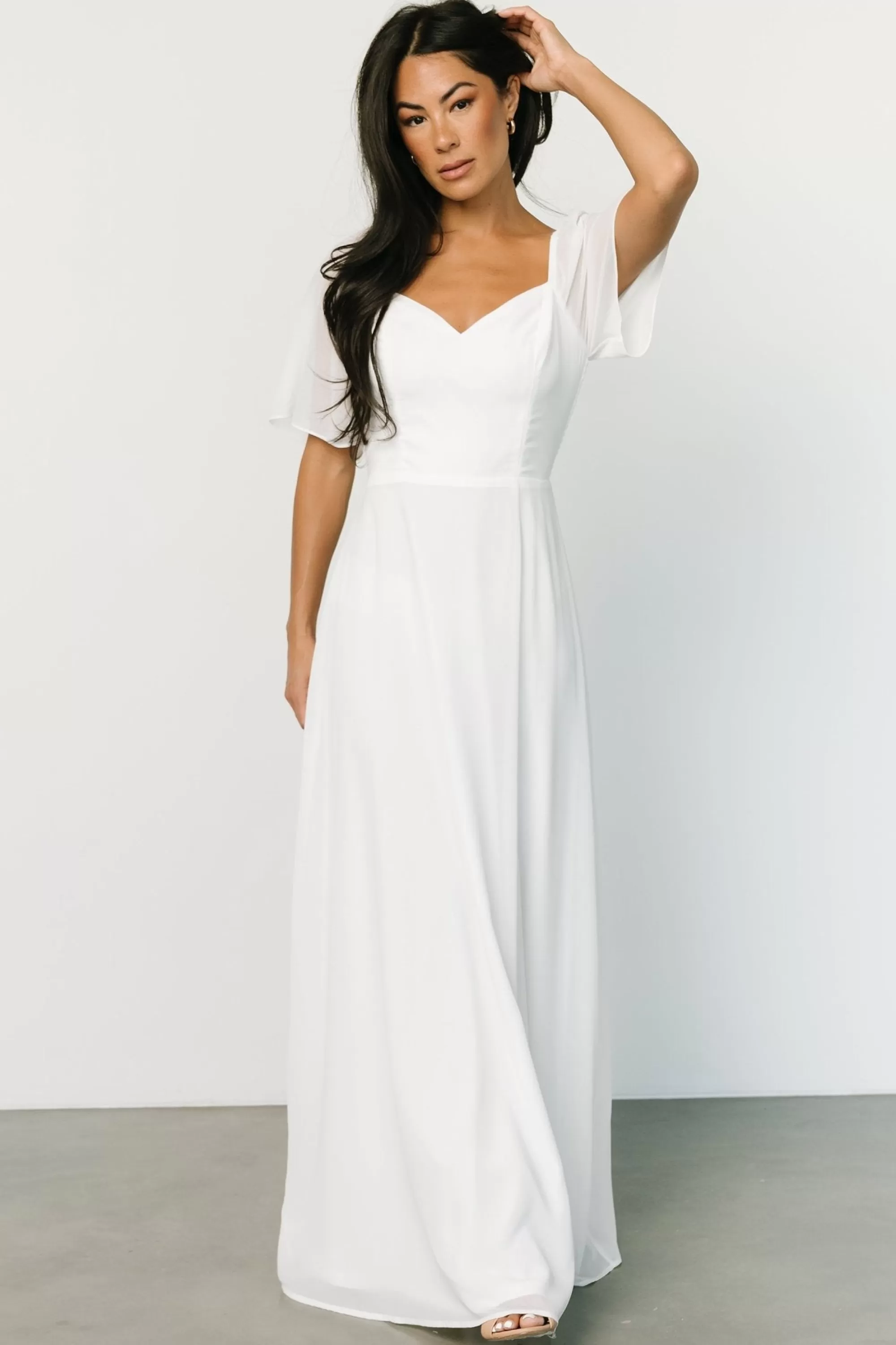 Baltic Born WEDDING SUITE | wedding guest | Sierra Sweetheart Maxi Dress | White