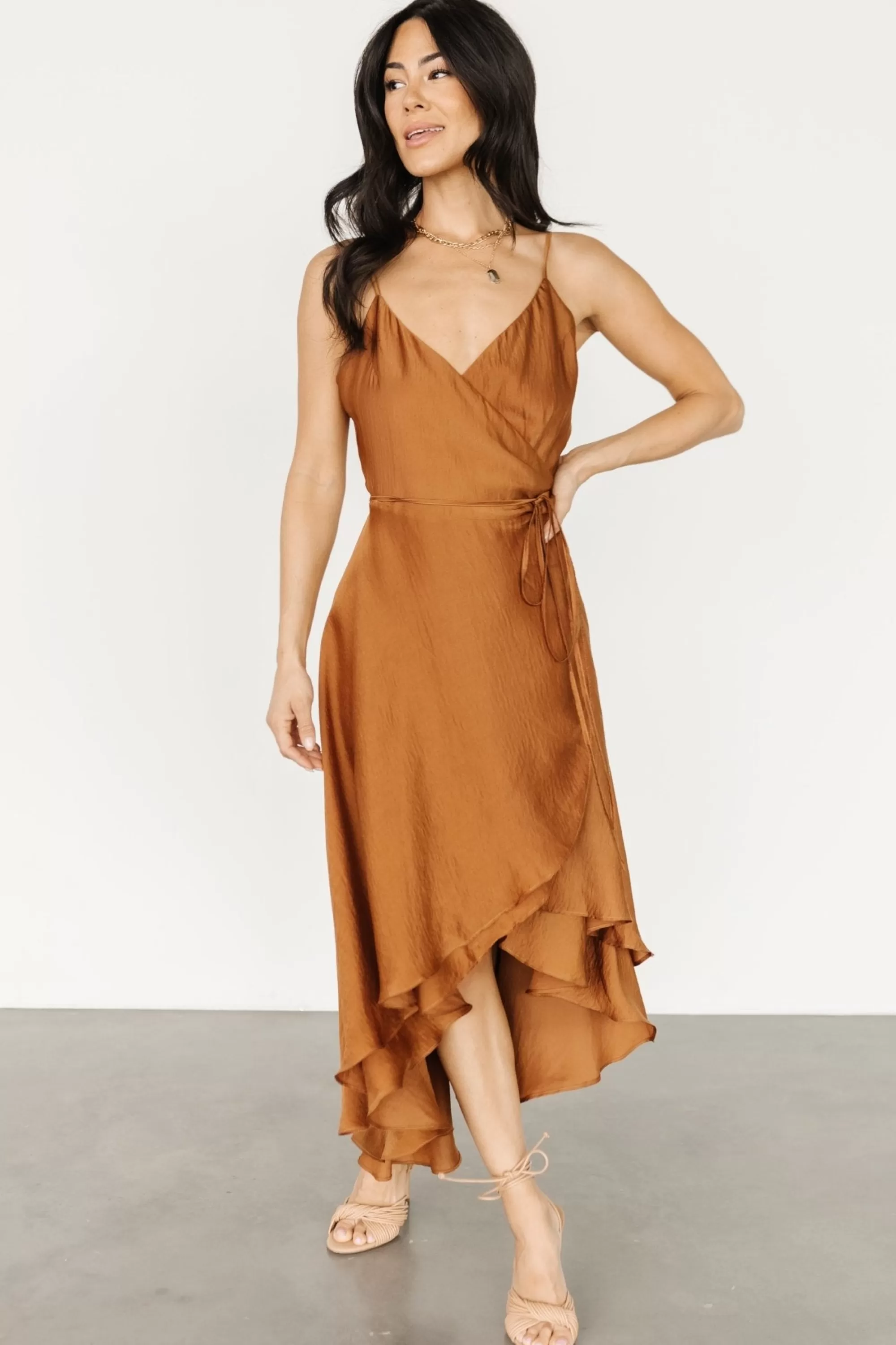 Baltic Born SALE | Steffi Tulip Wrap Dress | Bronze