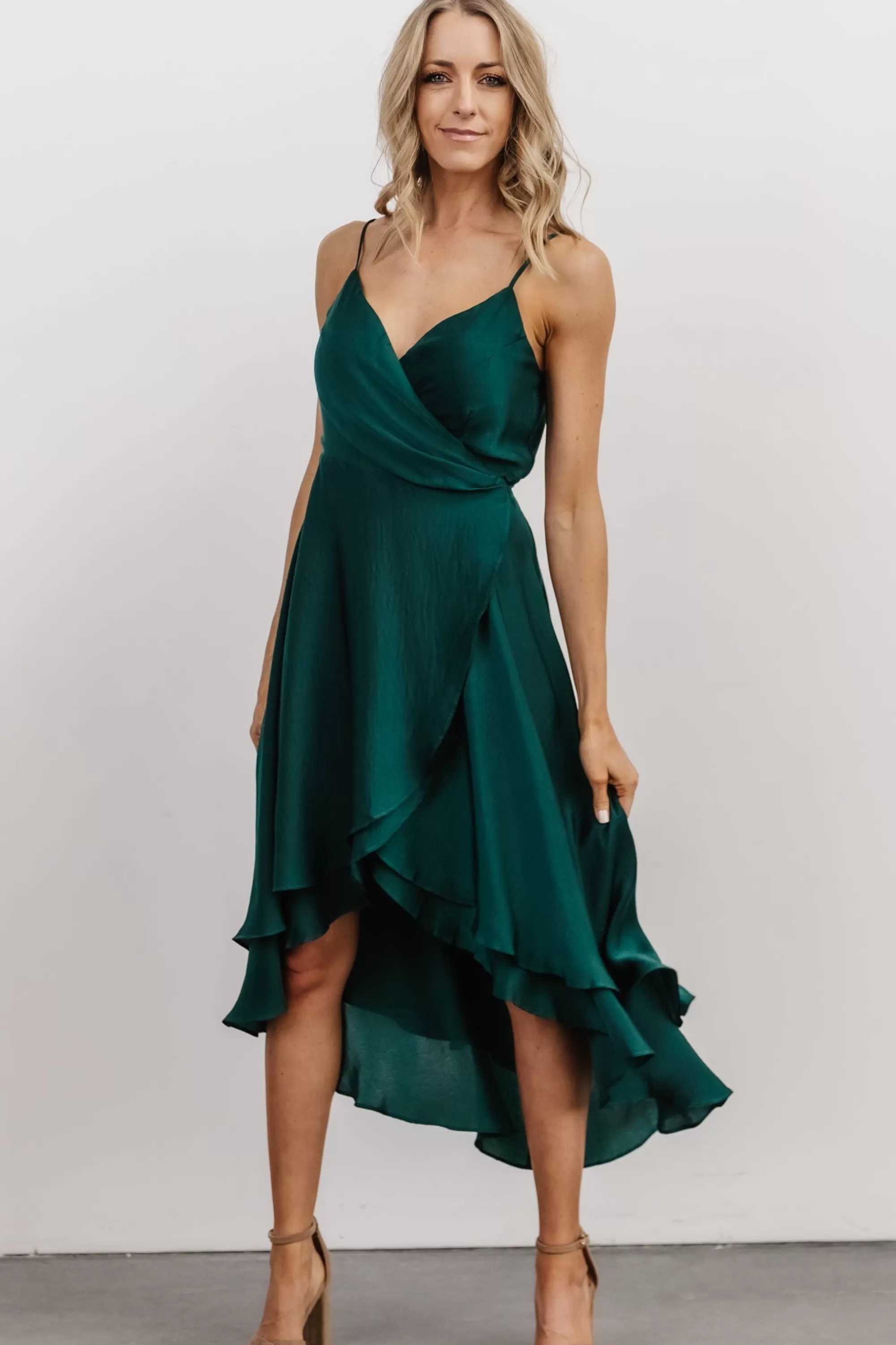 Baltic Born SALE | Steffi Tulip Wrap Dress | Emerald