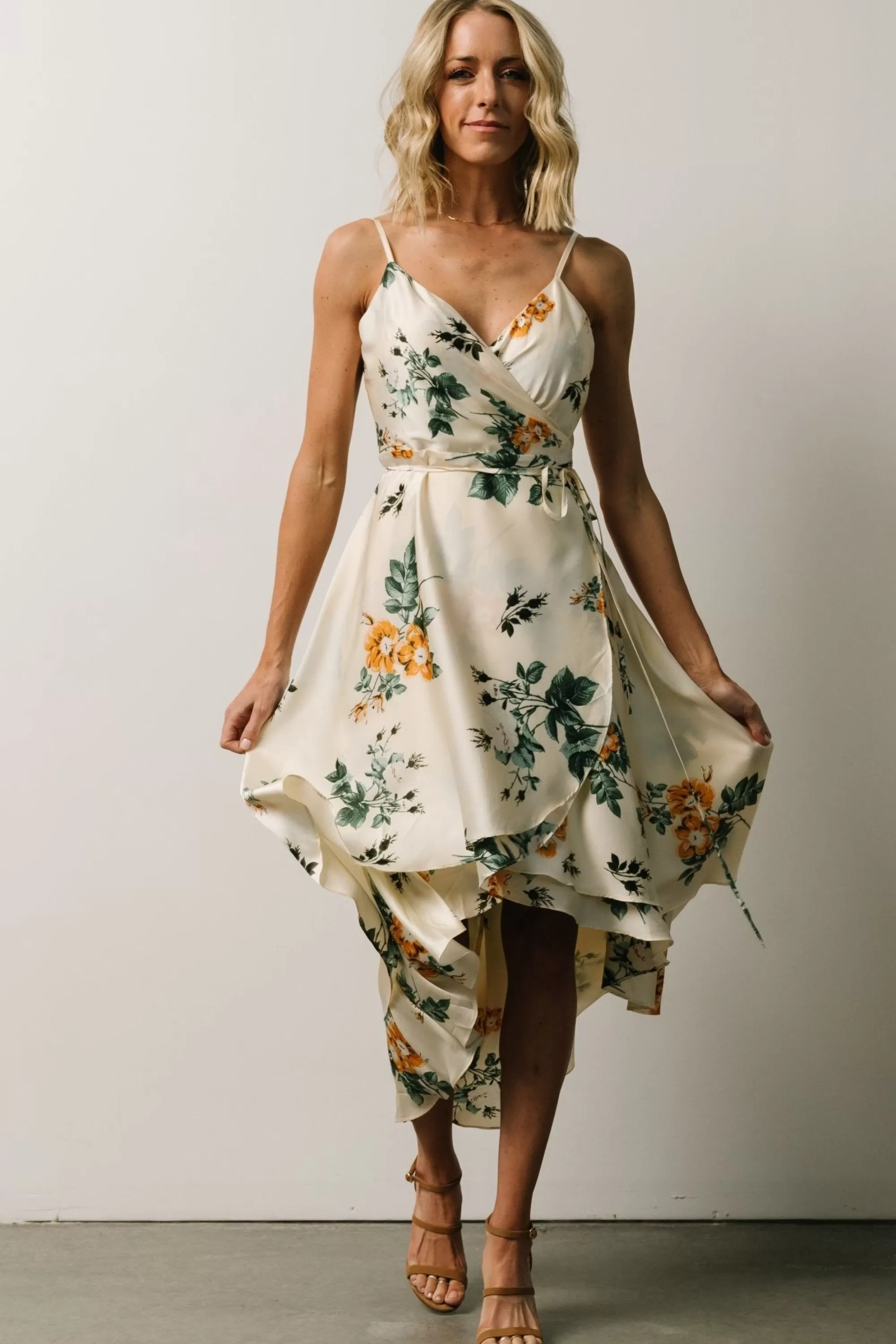 Baltic Born SALE | Steffi Tulip Wrap Dress | Ivory Floral