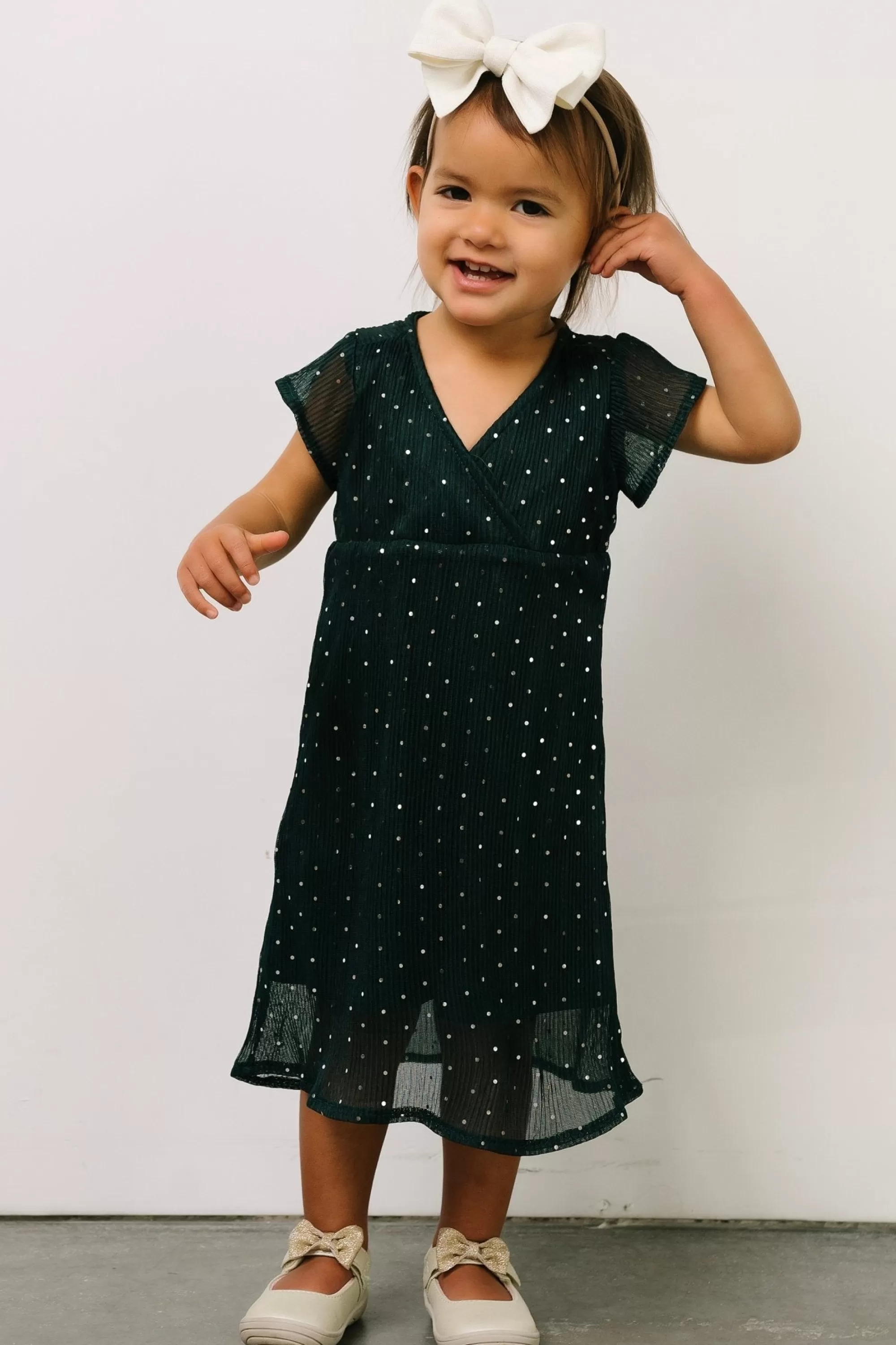 Baltic Born embellished + sequined | Toddler Grace Sparkle Gown | Emerald