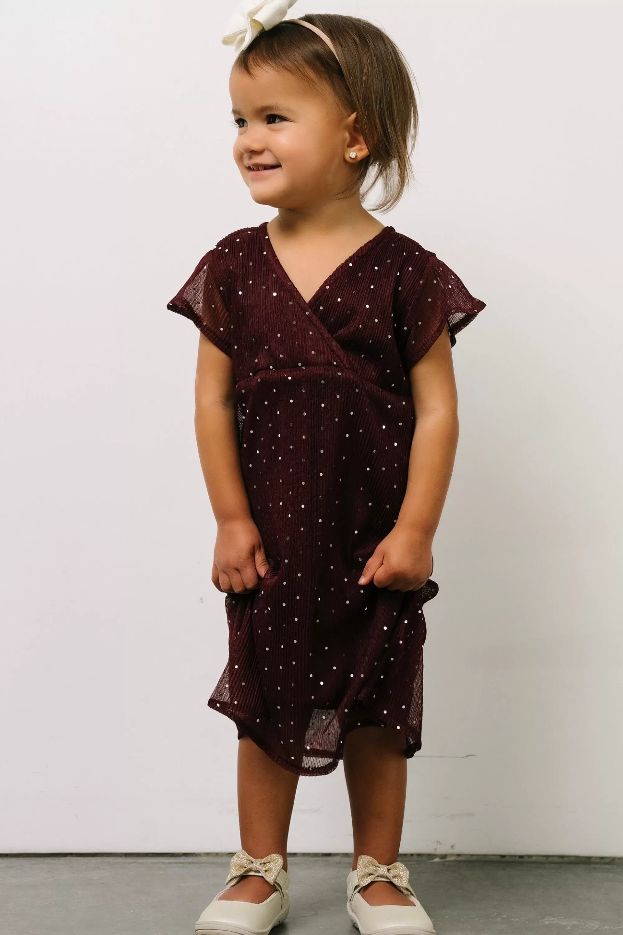 Baltic Born embellished + sequined | Toddler Grace Sparkle Gown | Mulberry