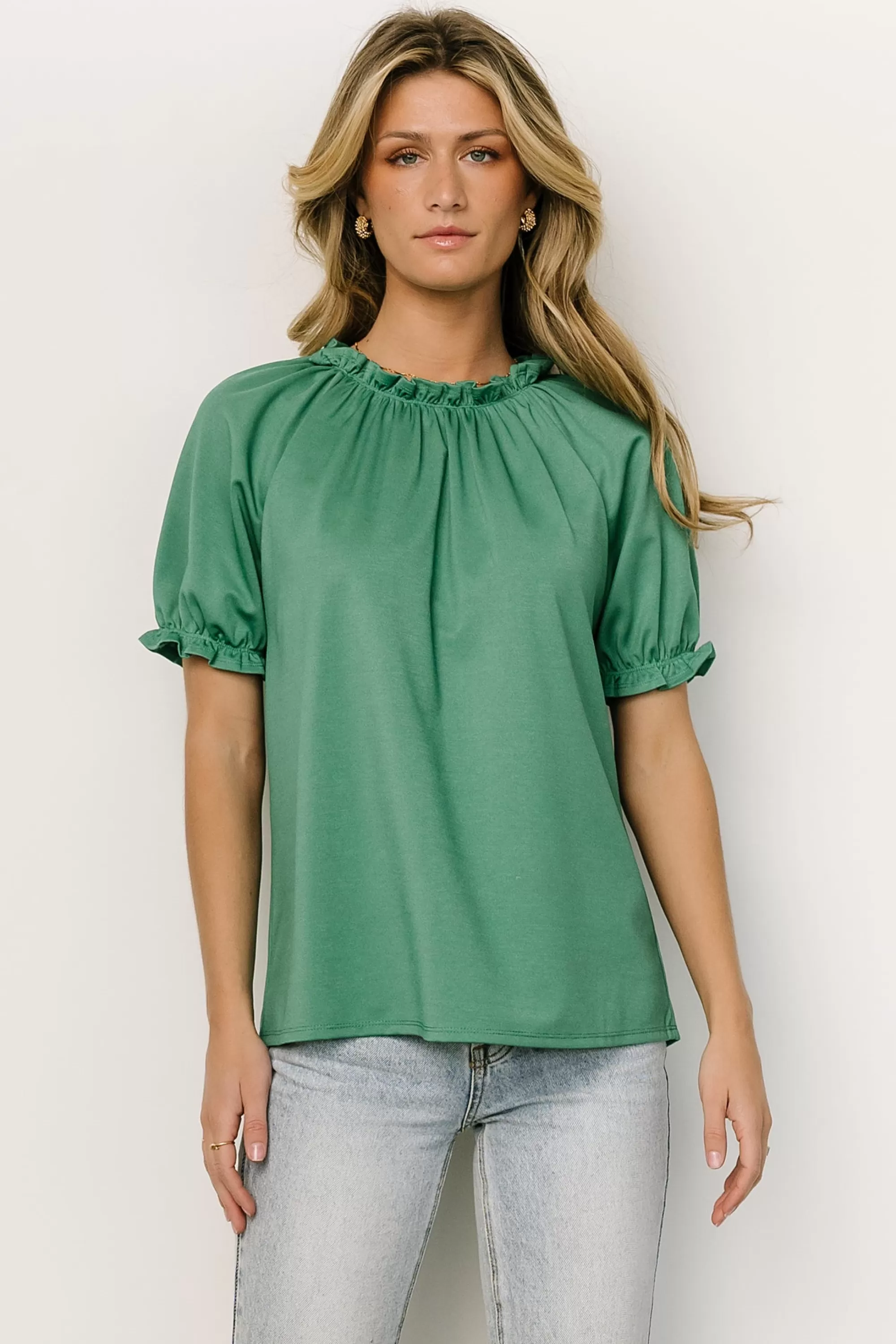 Baltic Born blouses + shirts | Vincent Top | Green